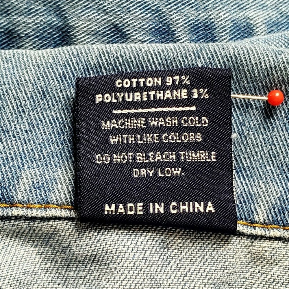 SSY Jeans Medium? Denim Distressed Jean Jacket Embroidered Red Flame X Punk - Picture 8 of 8